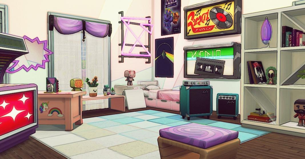 Вдохновение: комнаты для подростков Sims 4