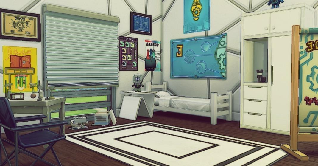 Вдохновение: комнаты для подростков Sims 4