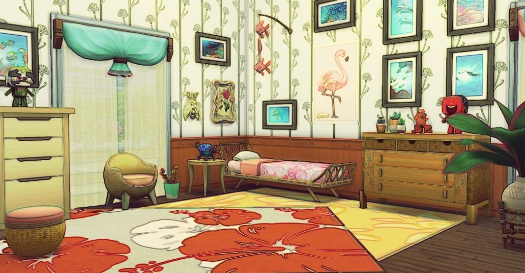 Вдохновение: комнаты для подростков Sims 4