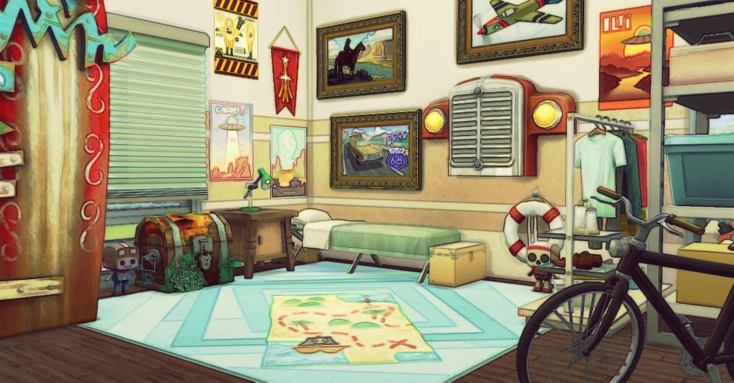 Вдохновение: комнаты для подростков Sims 4