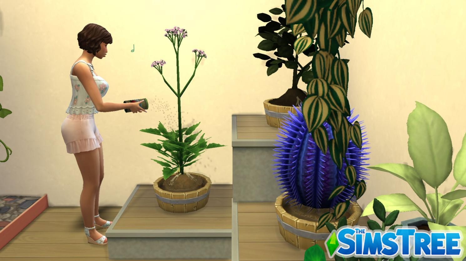 Создание функциональных домашних растений с помощью Прививания в Sims 4