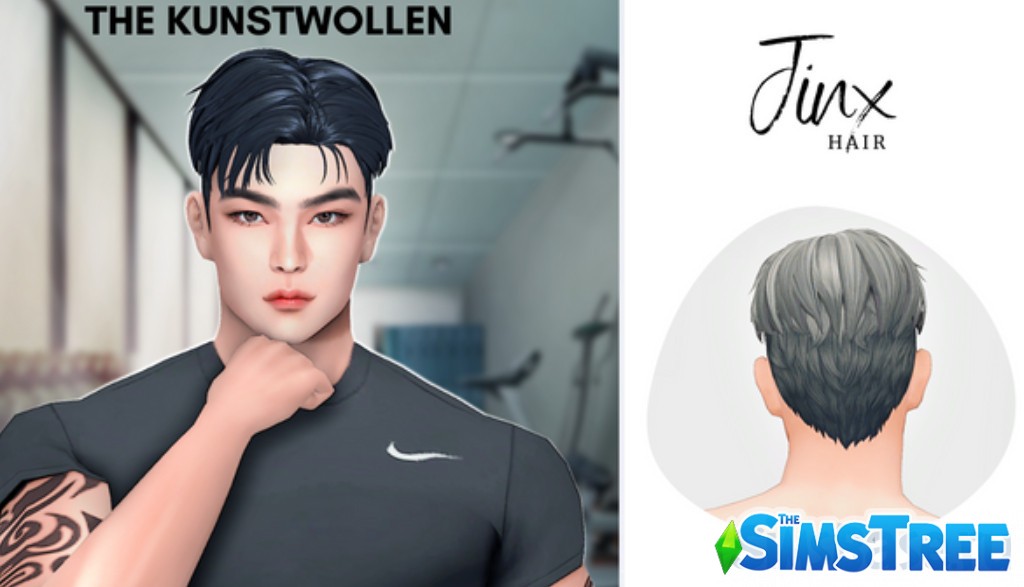 Набор дерзких причесок от KUNSTWOLLEN для Sims 4