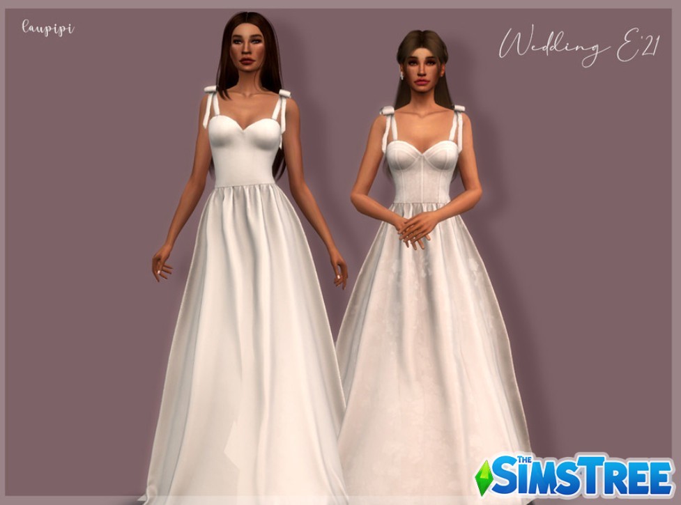 Большой набор Свадебных платьев от разных авторов для Sims 4