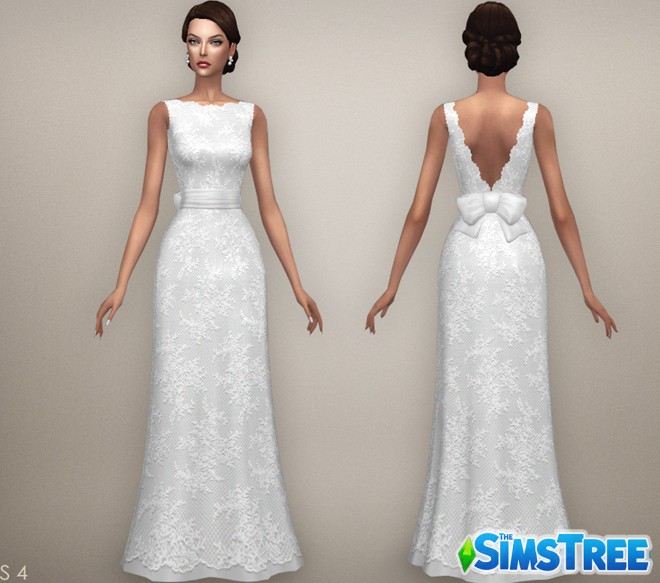 Большой набор Свадебных платьев от разных авторов для Sims 4