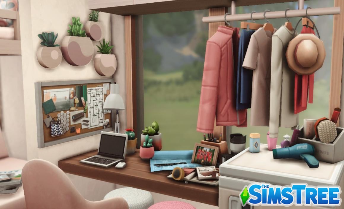 Крошечный дом в Миниатюре от ksimbuilds для Sims 4