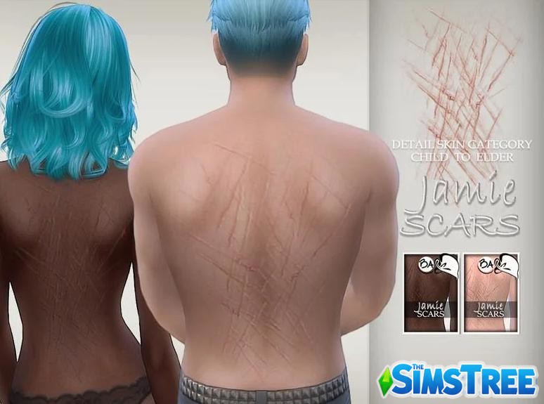 Лучшие СС шрамов для Sims 4