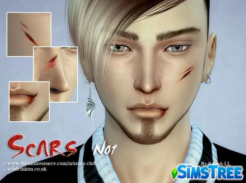 Лучшие СС шрамов для Sims 4