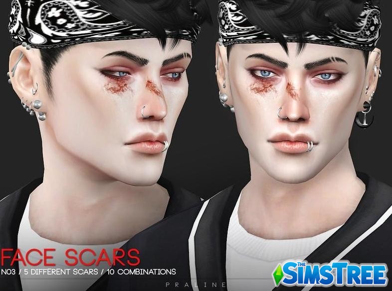 Лучшие СС шрамов для Sims 4