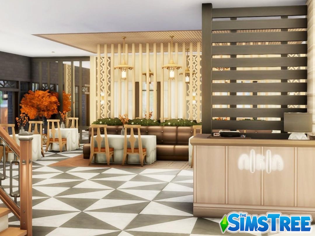 Люксовый ресторан для гурманов от paszerine для Sims 4