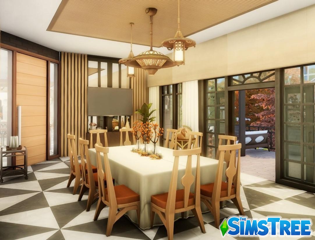 Люксовый ресторан для гурманов от paszerine для Sims 4