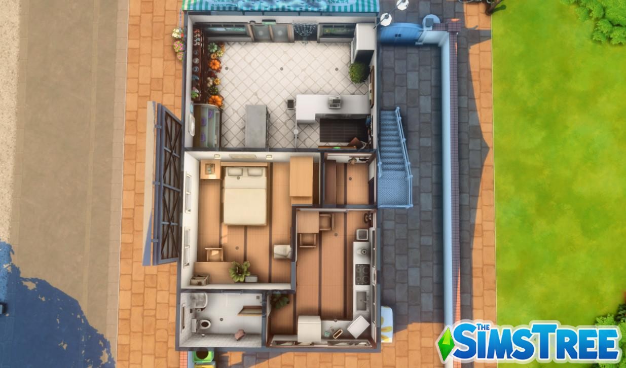 Магазин и отель Convenience Store от iamashley17 для Sims 4