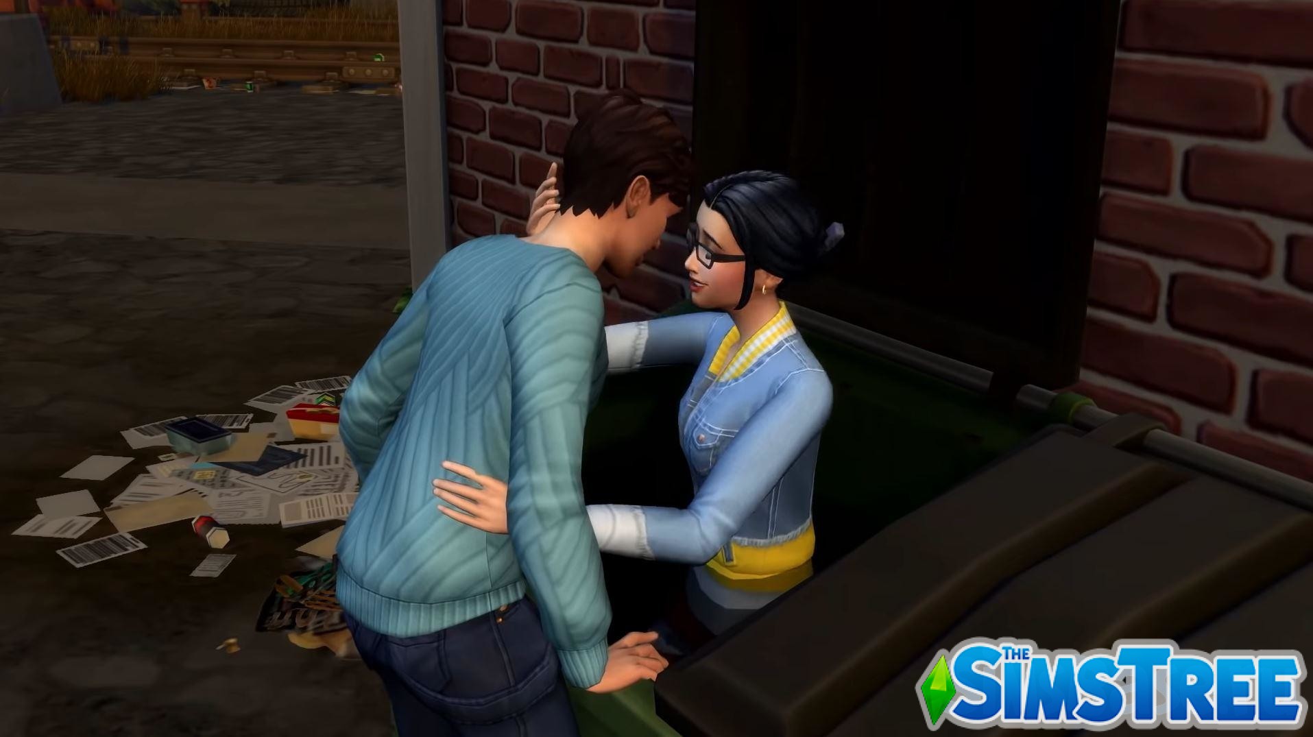 Мод «Исправление взаимодействий с мусорным контейнером» от Shushu для Sims 4