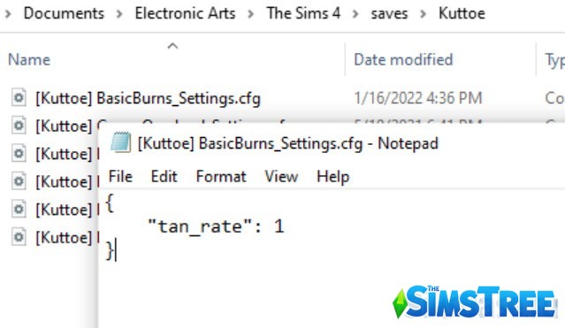 Мод «Загар и ожоги» от kuttoe для Sims 4