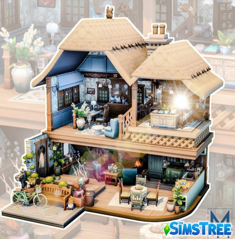 Набор домов для челленджа Кукольный домик Барби от разных авторов для Sims 4