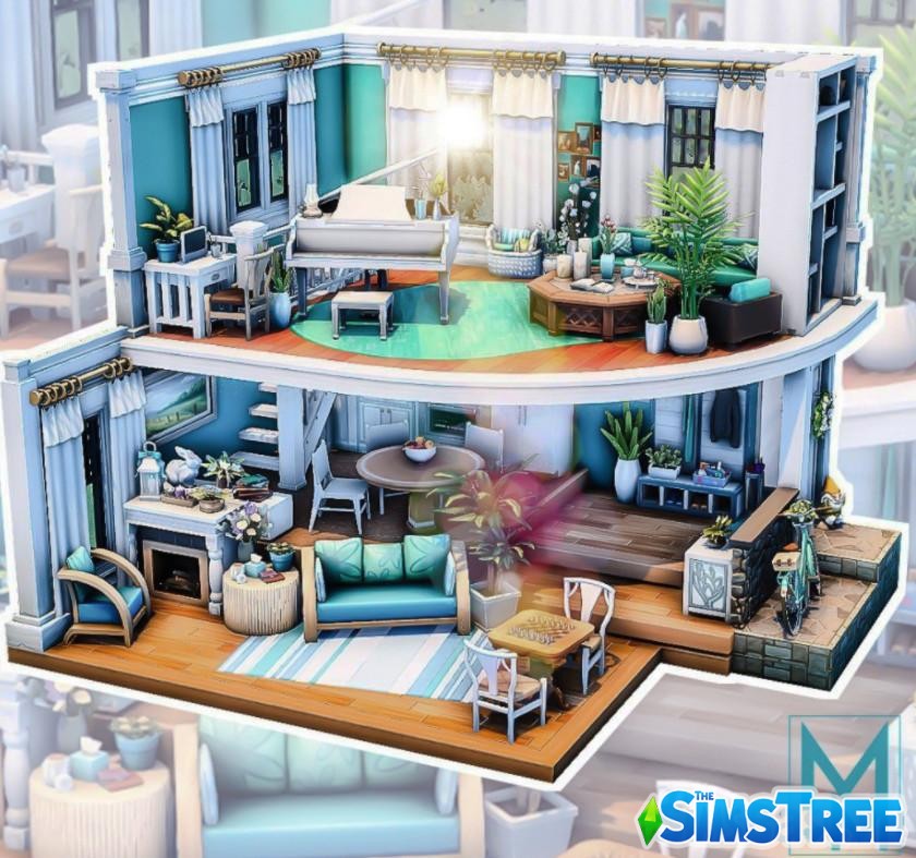 Набор домов для челленджа Кукольный домик Барби от разных авторов для Sims 4