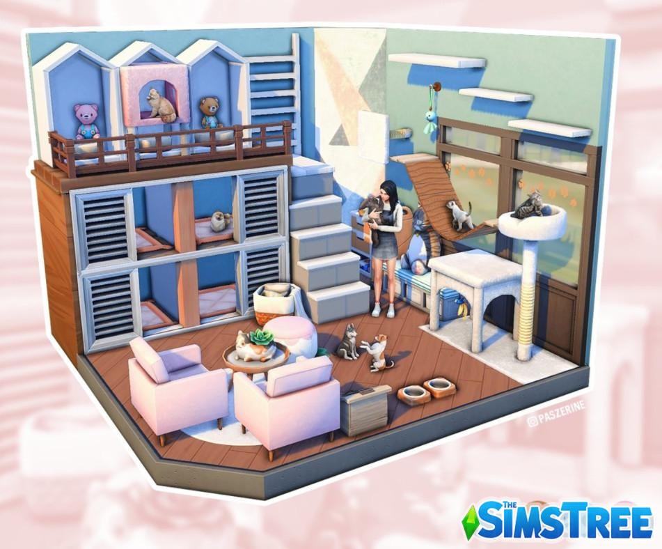 Набор комнат для молодёжи от paszerine для Sims 4