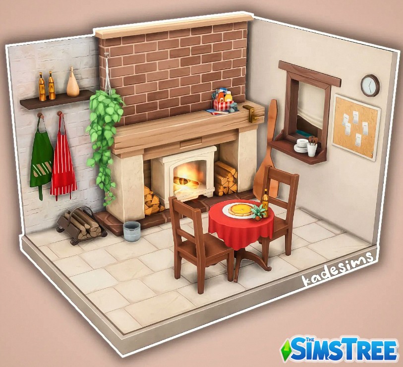 Набор комнат от kadesims для Sims 4