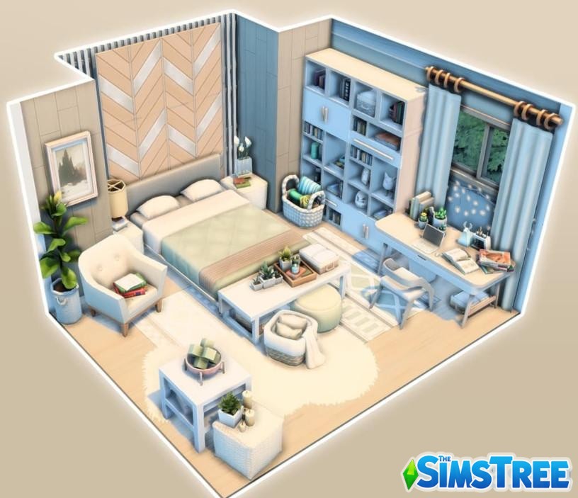 Набор комнат с платформами от amalieesims для Sims 4