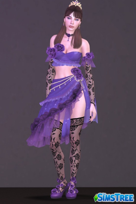 Набор нарядов и нижнего белья по мотивам Dead Or Alive от astya96 для Sims 4