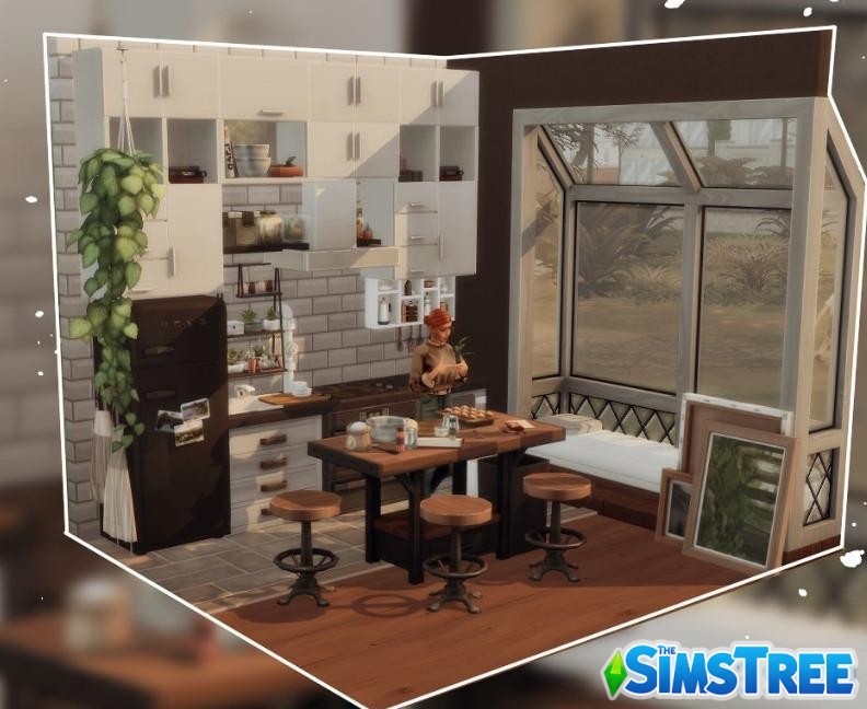 Набор современных комнат от разных авторов для Sims 4