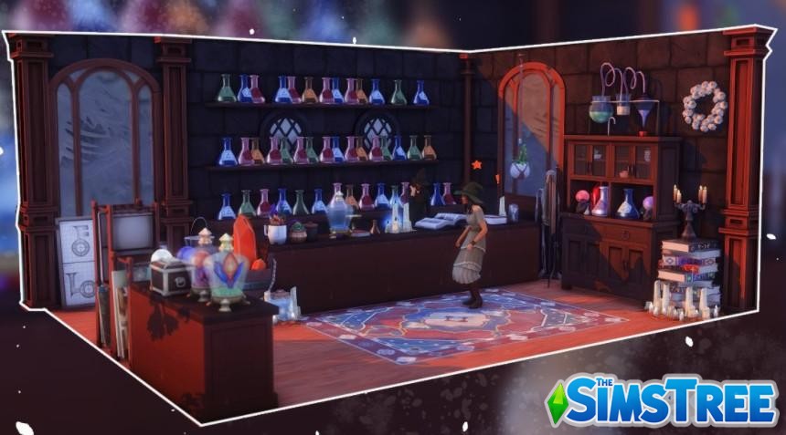 Набор загадочных комнат от SimplySimHome для Sims 4