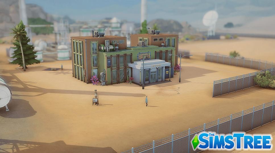 Научная лаборатория Будущее от haledela для Sims 4