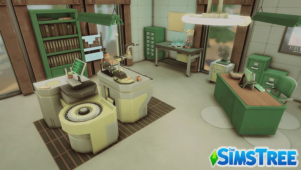 Научная лаборатория Будущее от haledela для Sims 4