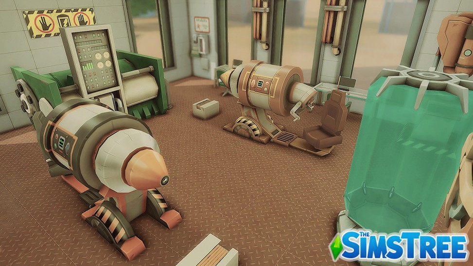 Научная лаборатория Будущее от haledela для Sims 4