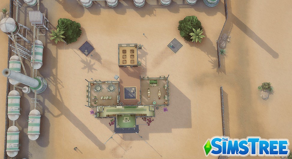 Научная лаборатория Будущее от haledela для Sims 4