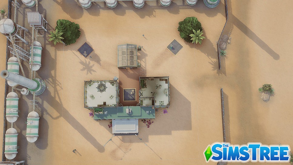 Научная лаборатория Будущее от haledela для Sims 4