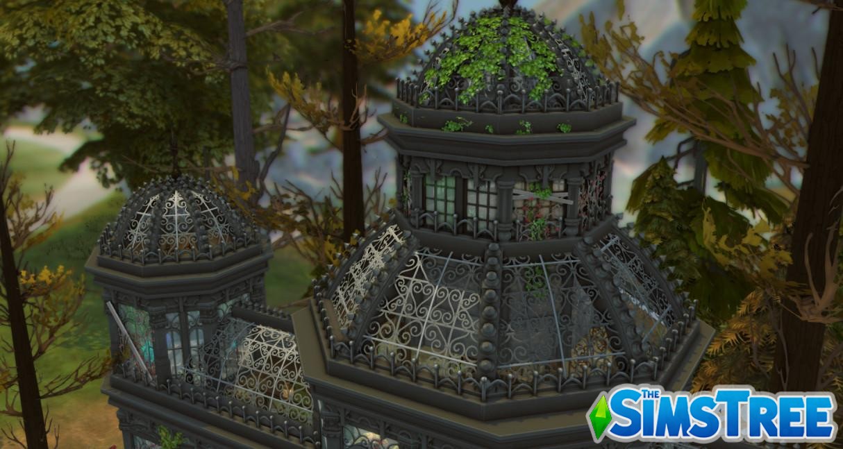 Общественный участок Викторианский заброшенный сад от ariafaeyt для Sims 4