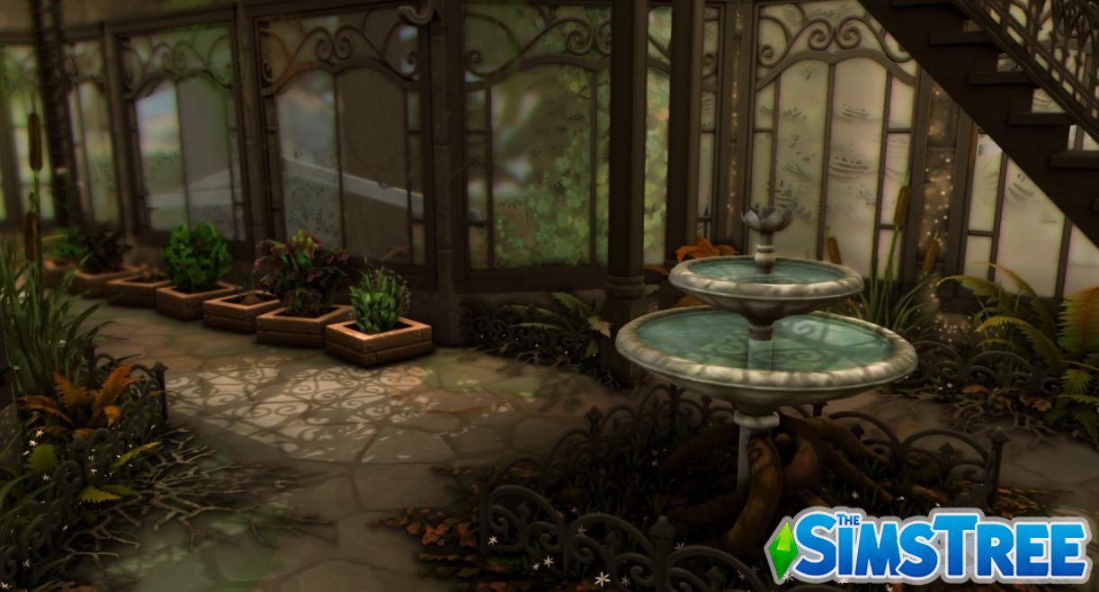 Общественный участок Викторианский заброшенный сад от ariafaeyt для Sims 4