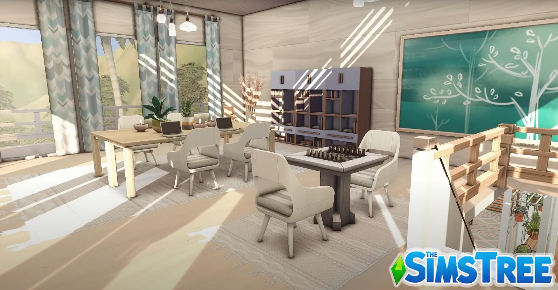 Особняк на озере для расширения Комнатные растения от Kate для Sims 4