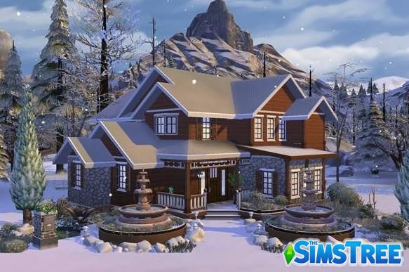 Подборка праздничных домов от разных авторов для Sims 4
