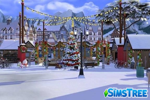 Подборка праздничных домов от разных авторов для Sims 4