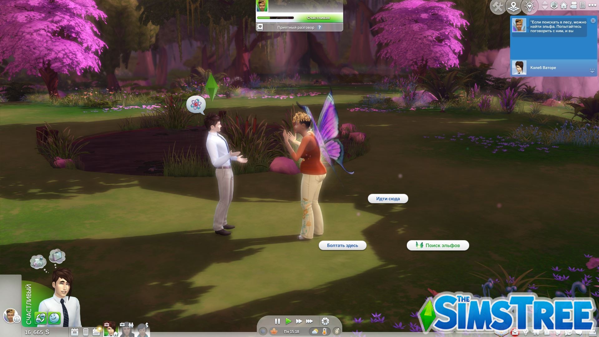 Прохождение мода «Феи против ведьм» от SpinningPlumbobs для Sims 4