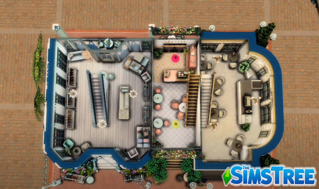 Секонд-хенд, бар и магазин чая от sims4ideas для Sims 4