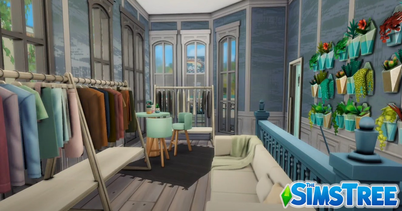 Секонд-хенд, бар и магазин чая от sims4ideas для Sims 4