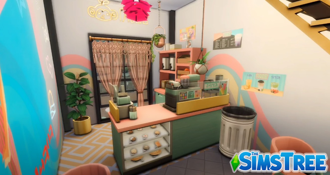 Секонд-хенд, бар и магазин чая от sims4ideas для Sims 4