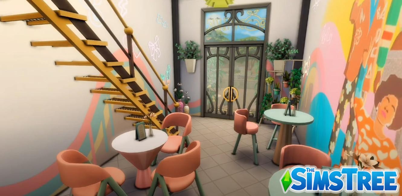 Секонд-хенд, бар и магазин чая от sims4ideas для Sims 4