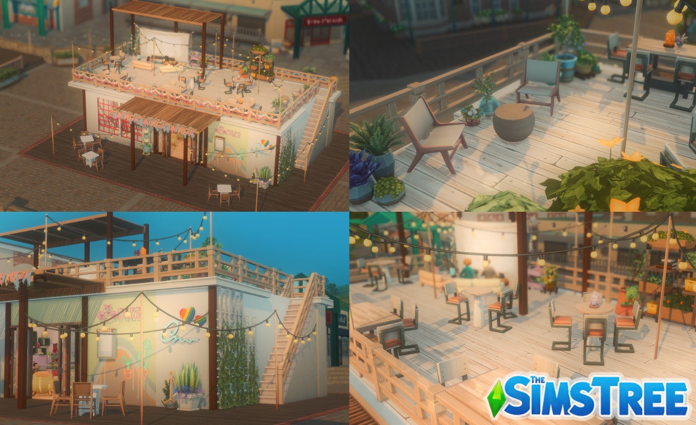 Секонд-хенд и чай с шариками от Fleurywanttosleep для Sims 4