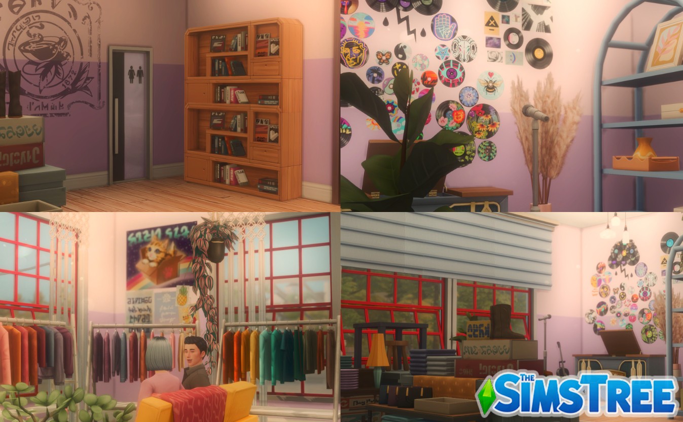 Секонд-хенд и чай с шариками от Fleurywanttosleep для Sims 4