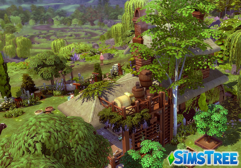 Секретная ферма Корделии от pixelshary для Sims 4