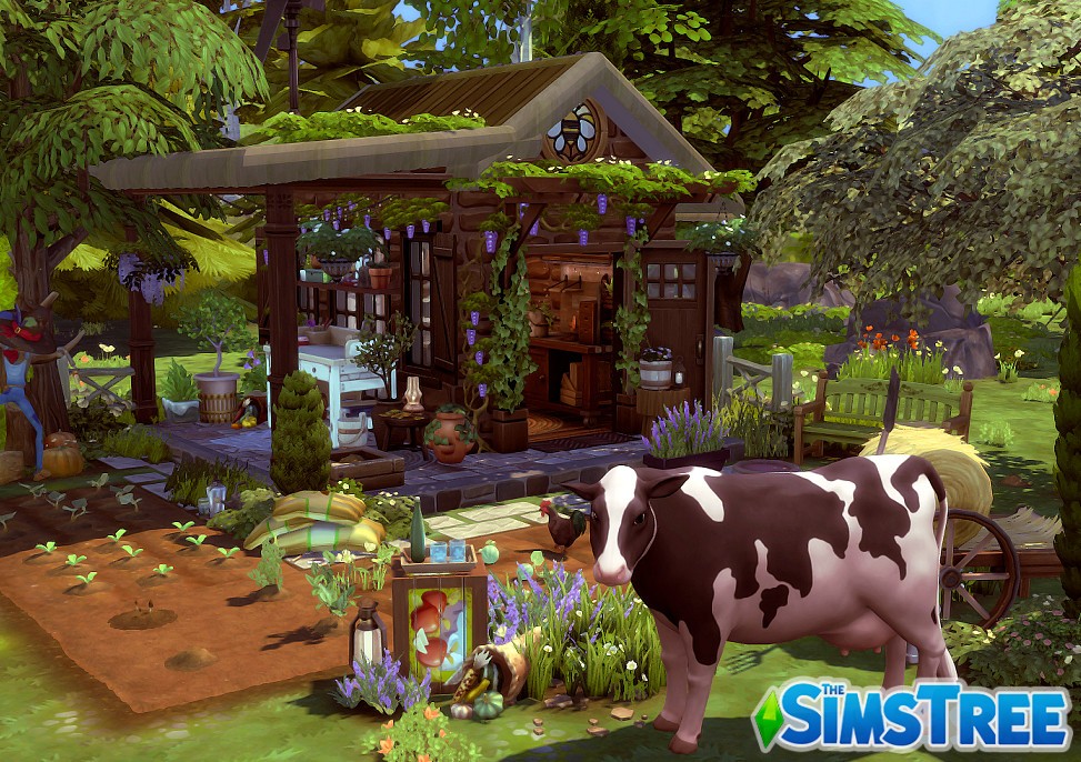 Секретная ферма Корделии от pixelshary для Sims 4