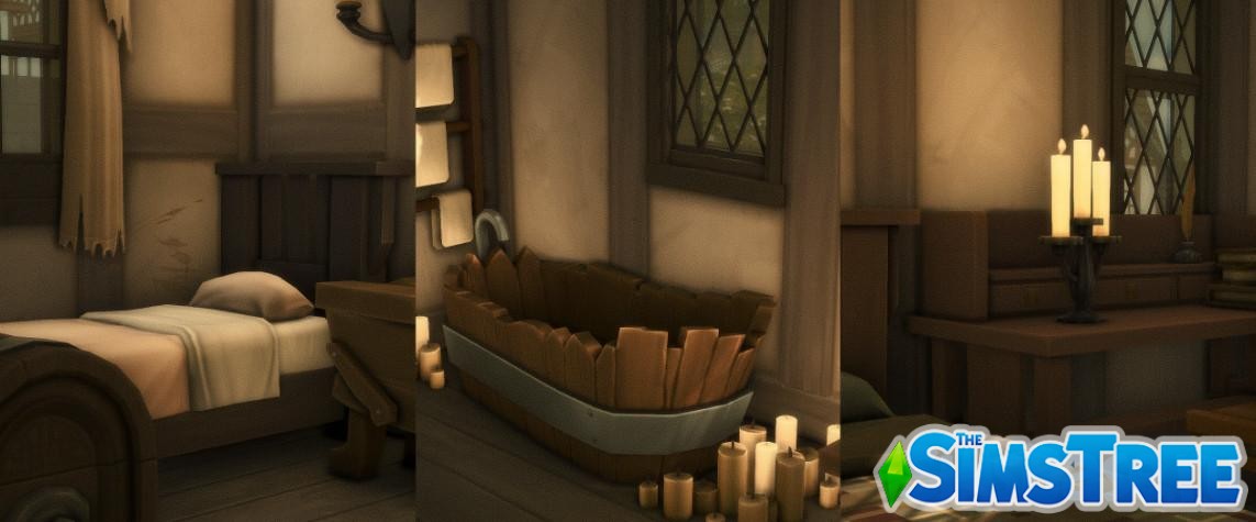 Средневековое кафе на Южной площади от helgatisha для Sims 4