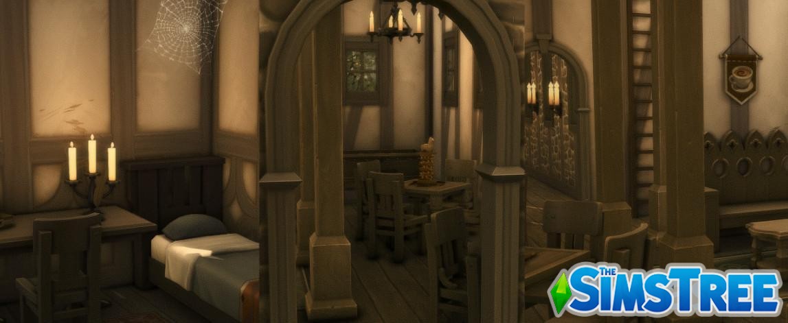 Средневековое кафе на Южной площади от helgatisha для Sims 4