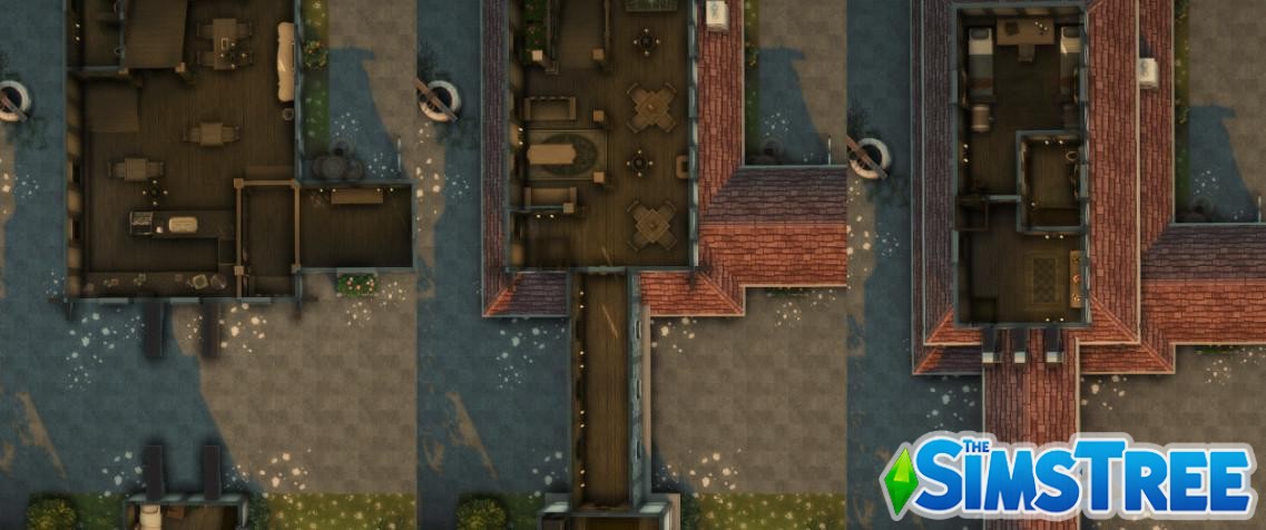 Средневековое кафе на Южной площади от helgatisha для Sims 4