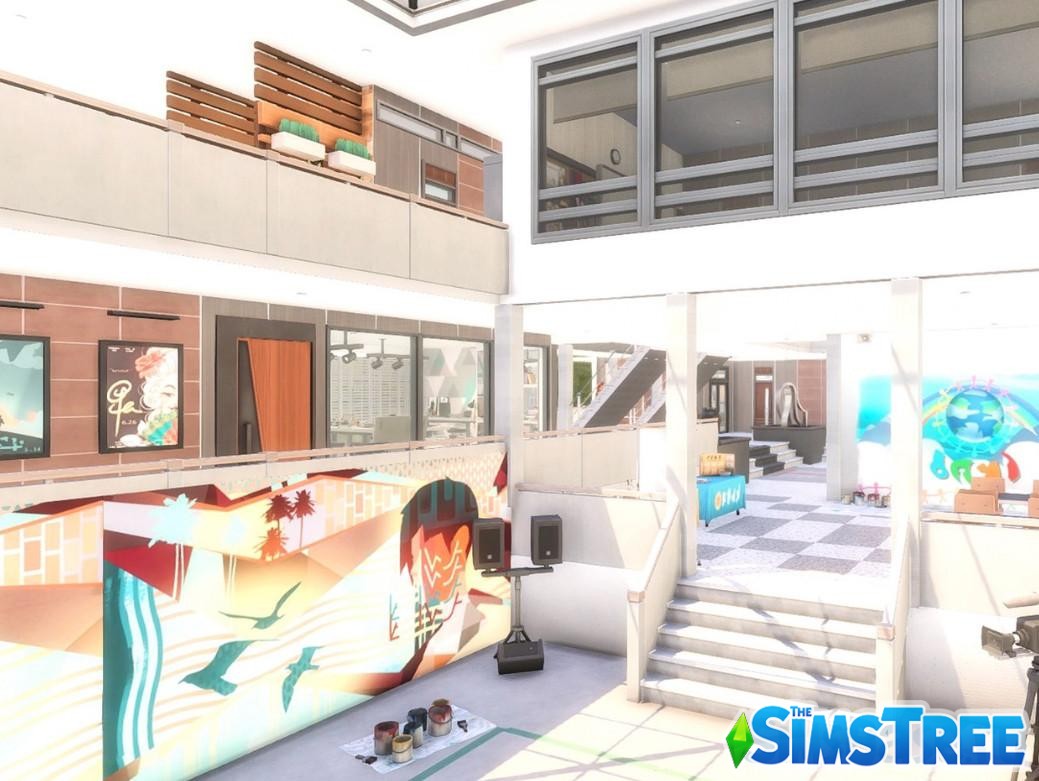 Старшая школа Fine Arts от paszerine для Sims 4