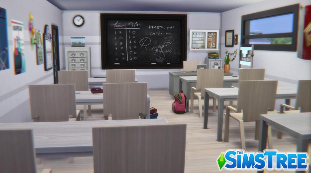 Старшая школа Ньюкреста от catsaar для Sims 4