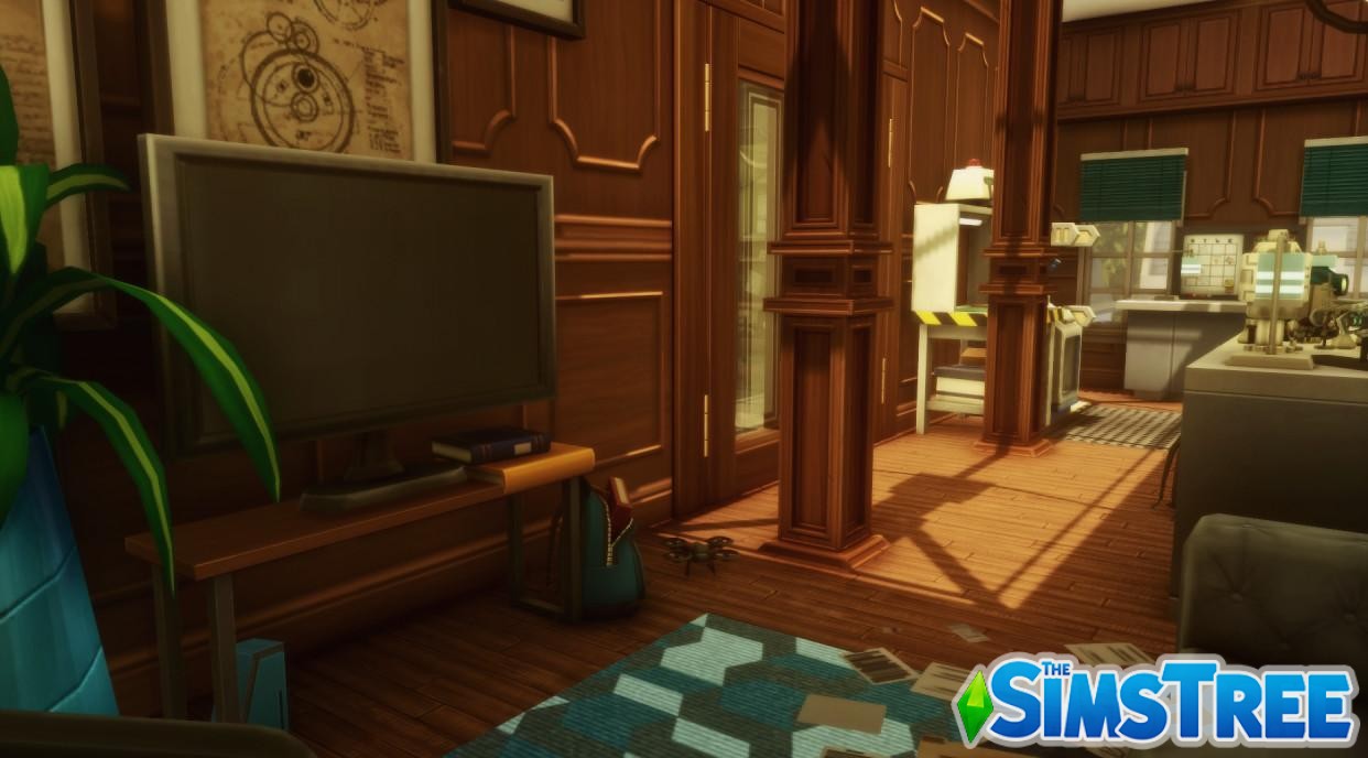Участок Университетская библиотека от awingedllama для Sims 4